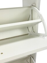 Schuhkipper >WL7.774< in Weiß, Holzwerkstoff - 85x93x24cm (BxHxT)