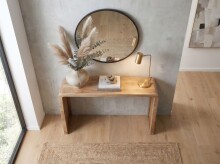 Konsolentisch >WL7.779< in Akazie, Massivholz - 120x79x35cm (BxHxT)