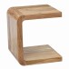 Beistelltisch >WL7.783< in Akazie, Massivholz - 45x45x45cm (BxHxT)