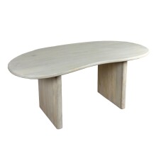 Schreibtisch >WL7.785< in Mango Weiß,...