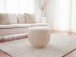 Sitzhocker >WL7.788< in creme, Bezug: Stoff - 40x50cm (HxD)