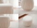 Sitzhocker >WL7.788< in creme, Bezug: Stoff - 40x50cm (HxD)