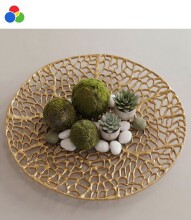 Deko-Schale >WL7.575< in Gold oder silber,...