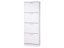 Schuhkipper >Mavin II< in Weiß - 58x162x25cm...