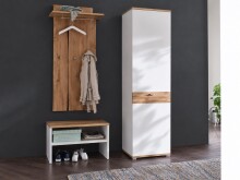 Garderoben-Set >Clayborn< (3-teilig) in Weiss /...