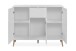 Sideboard >Soma< in weiß / Dekor Eiche - 115x91x40cm (BxHxT)