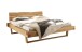 Massivholzbett >BE-0880< Kiefer eichefarbig honig gebeizt & geölt - 202x85x216 (BxHxT)