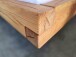 Massivholzbett >BE-0880< Kiefer eichefarbig honig gebeizt & geölt - 202x85x216 (BxHxT)