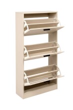 Schuhkipper >Zwolle< in Beige, Holzwerkstoff -...