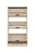 Schuhkipper >Zwolle< in Beige, Holzwerkstoff - 60x117x24cm (BxHxT)