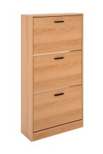 Schuhkipper >Zwolle< in Dekor Eiche, Holzwerkstoff - 60x117x24cm (BxHxT)