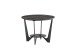 Beistelltisch >Leander< in schwarz, Keramik & Metall - 42x60cm (HxD)