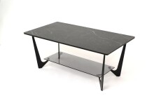 Couchtisch >Dario< in Schwarz, Metall & Keramik...