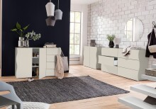Sideboard >ONDA< in matt Kaschmir - 155,1x81,5x40 (BxHxT)