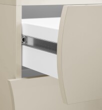 Sideboard >ONDA< in matt Kaschmir, Holzwerkstoff - 98x81,5x40 (BxHxT)