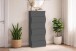 Schubkastenkommode >ONDA< in Matt Anthrazit - 50x121,7x40 (BxHxT)