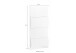 Schuhkipper >ONDA< in matt Kaschmir - 71x161,1x26,6 (BxHxT)