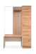 Kompaktgarderobe >Medan< in Dekor Artisan Oak / samt - 122x190x37 (BxHxT)