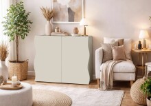 Kommode >ONDA< in matt Kaschmir, Holzwerkstoff -...