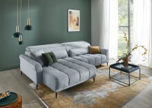 Ecksofa >Wolve< elektr. Sitzverstellung, Aragon...