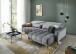 Ecksofa >Wolve< elektr. Sitzverstellung, Aragon mittelgrau - 277x108x179cm (BxHxT)
