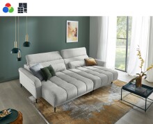 Sofa >Wolve< elektr. Sitz-Verstellung, Bezug Aragon...