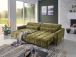 Ecksofa >Wolve< elektr. Sitzverstellung, Cremona 38 oliv - 277x108x179cm (BxHxT)