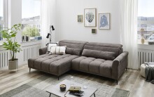 Ecksofa >Wolve< elektr. Sitzverstellung, Onega 03...