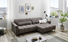 Ecksofa >Wolve< elektr. Sitzverstellung, Onega 03...