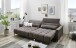 Big-Sofa >Wolve< 2x elektr. Verstellung, Onega 03 braun - 280x108x118cm (BxHxT)