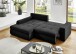 Polsterecke >Luno< Stauraum+Schlaffunktion, Cord schwarz - 241x89x175cm (BxHxT)