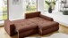 Polsterecke >Luno< Stauraum+Schlaffunktion, Cord rost - 241x89x175cm (BxHxT)