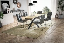 Tischgestell >TI-0670< in schwarz, Metall - 94x75x15cm (BxHxT)