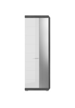 Garderobenschrank >Scout< in Rauchsilber/Weiß...