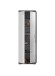 Garderobenschrank >Scout< in Rauchsilber/Weiß hochglanz - 62x197x37cm (BxHxT)