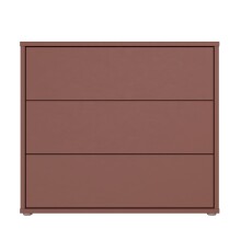 Kommode >ALICE SPRINGS< in Terrakottafarbig - 94,8x83,1x41,5cm (BxHxT)