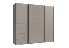 Schwebetürenschrank >BALI< in SAHARAGRAU +...