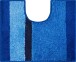 Badematte >ROOM< in blau, 100% Polyacryl SUPERSOFT - 60x50x2,4cm (LxBxH)