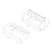 Schlafsofa >Aarhus< in Grau, Cord - 213x81x86cm (BxHxT)