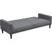 Schlafsofa >Aarhus< in Grau, Cord - 213x81x86cm (BxHxT)