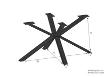 Esstisch >TI-0670< in Wildeiche massiv geölt - 200x100x75 (LxBxH)
