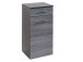 Unterschrank >Graphit< in Dekor Eiche rauchsilber aus MDF - 40x79x35cm (BxHxT)