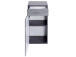 Unterschrank >Graphit< in Dekor Eiche rauchsilber aus MDF - 40x79x35cm (BxHxT)
