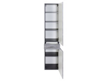 Seitenschrank >Graphit< in Dekor Eiche rauchsilber...